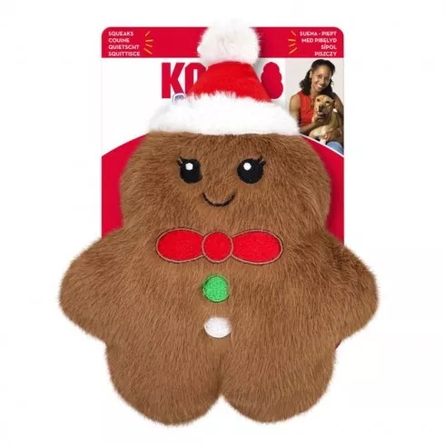 KONG Holiday Snuzzle Mini Mézeskalács Figura Barna XS