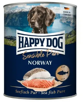 Happy Dog Sensible Pure Norway - szín tengeri halhús konzerv 400g