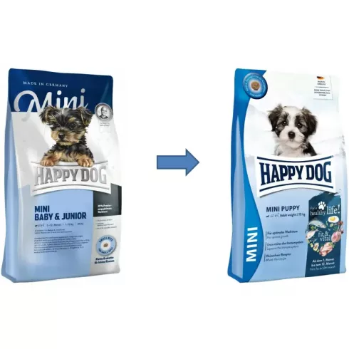 Happy Dog Fit & Vital Mini Puppy száraz kutyatáp 300g