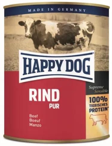 Happy Dog Rind Pur - Marhahúsos Konzerv 400g