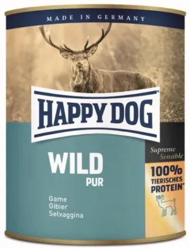 Happy Dog Wild Pur - Vadhúsos konzerv 400g