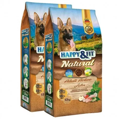 Happy&Fit Natural Adult Active 2x10+2kg