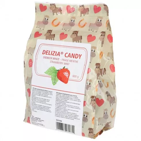 KERBL Delizia Candy epres/mentás 600g