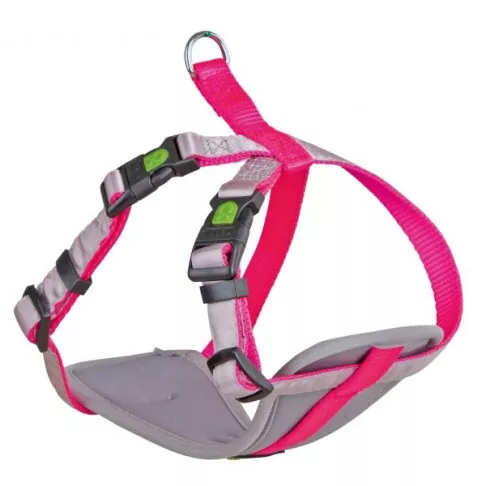 KERBL Hám kistestű kutyáknak, neon pink, 33-46 cm, 15 mm