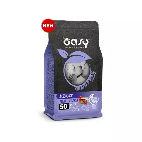 Oasy Dog GF Adult Medium/Large Duck 2,5kg