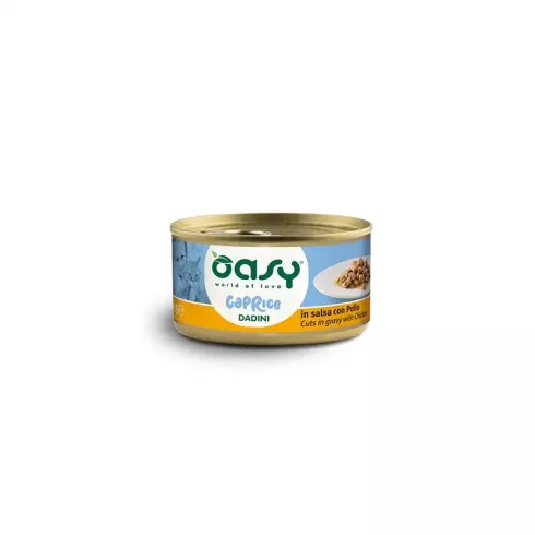 Oasy Cat Konzerv Caprice Dadini Chicken - csirkehús 85g