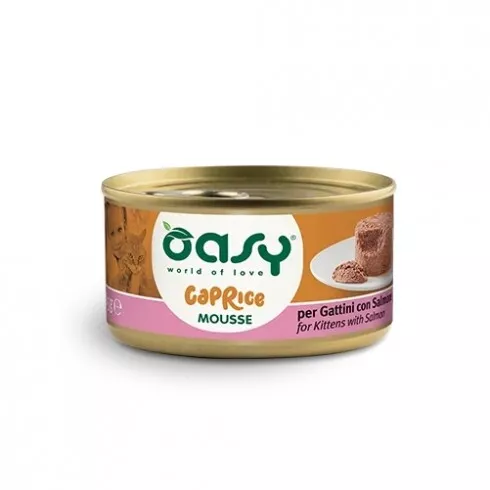 Oasy Cat Konzerv Caprice Mousse Kitten Salmon - lazac 85g