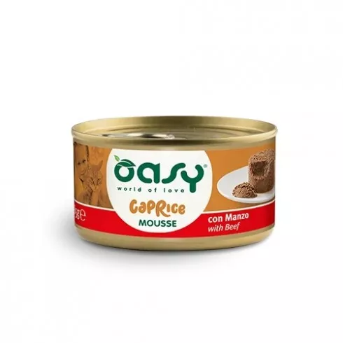 Oasy Cat Konzerv Caprice Mousse Beef - marhahús 85g