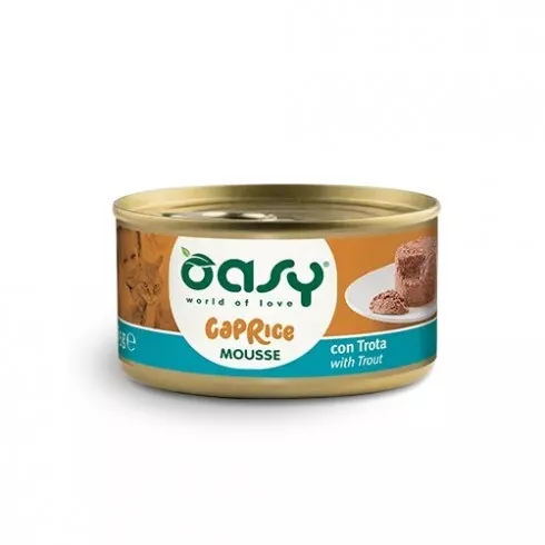 Oasy Cat Konzerv Caprice Mousse Trout - pisztráng 85g