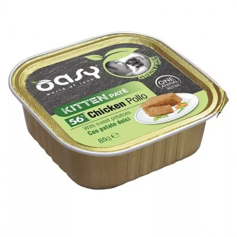 Oasy Cat Alutálka GF Kitten Chicken with Sweet Potato 85g