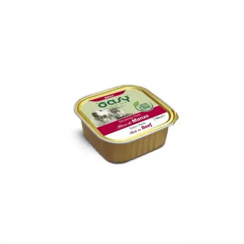 Oasy Dog Alutálka Tasty Paté Adult Beef 150g