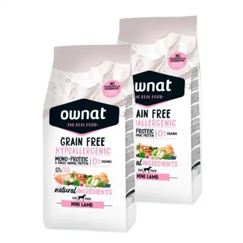 Ownat Dog Grain Free Hypo Mini Lamb 2x3kg