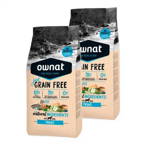 Ownat Dog Just Grain Free Trout 2x3kg