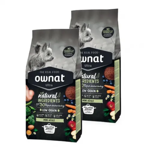 Ownat Dog Ultra Adult Mini száraz kutyatáp 2x3kg