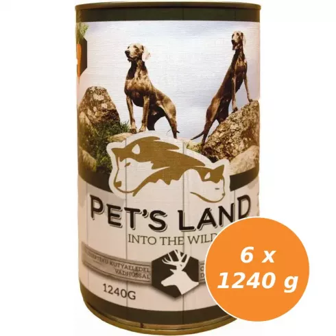 Pet s Land Dog Konzerv Vadashús répával 6x1240g