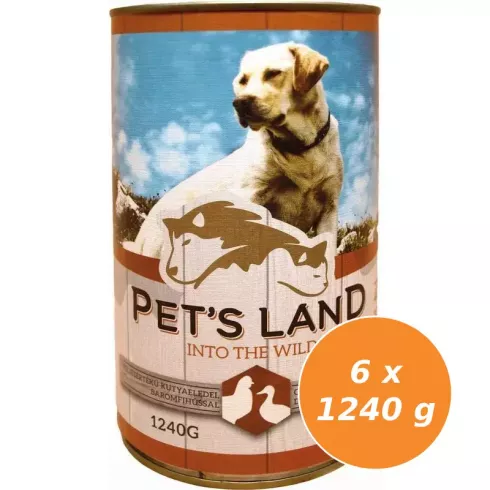 Pet s Land Dog Konzerv Baromfi 6x1240g