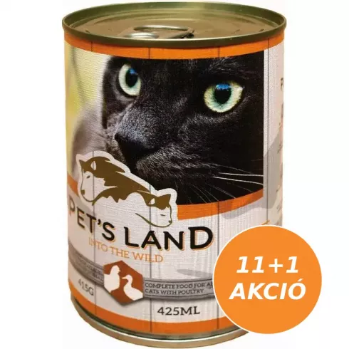 Pet s Land Cat Konzerv Baromfi 12x415g