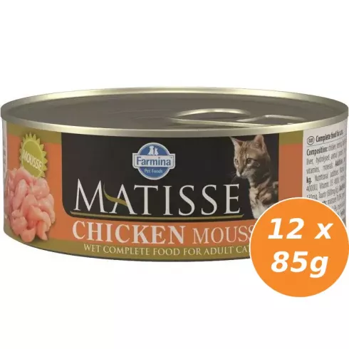 Matisse konzerv Mousse Csirke 12x85g