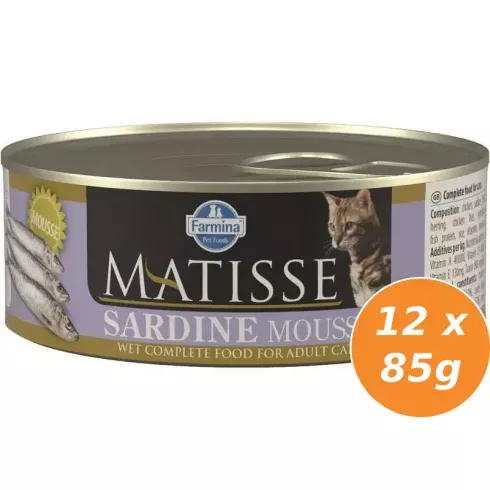 Matisse konzerv Mousse Szardínia 12x85g