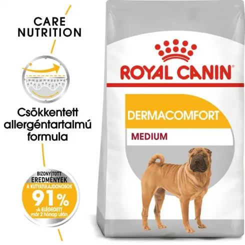 Royal Canin Medium Dermacomfort 10kg-száraz táp bőrirritációra hajlamos felnőtt kutyáknak