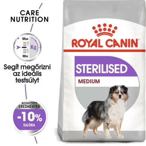 Royal Canin Medium Sterilised 3kg-száraz táp ivartalanított felnőtt kutyáknak