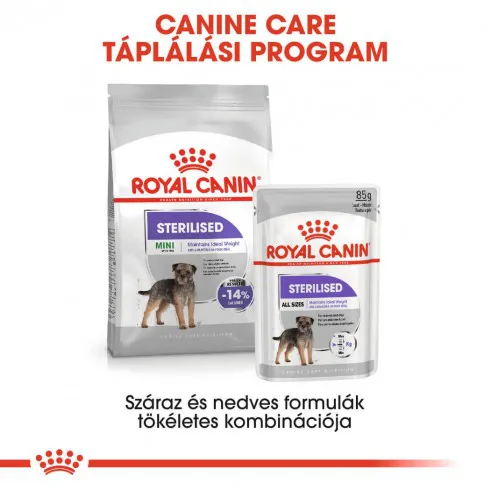 Royal Canin Mini Sterilised 1kg-száraz táp ivartalanított felnőtt kutyáknak