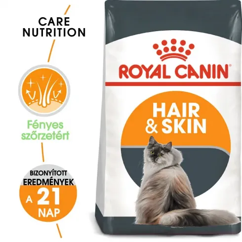 Royal Canin Hair & skin Care 400g-száraz táp felnőtt macskáknak az egészségesebb szőrért és bőrért