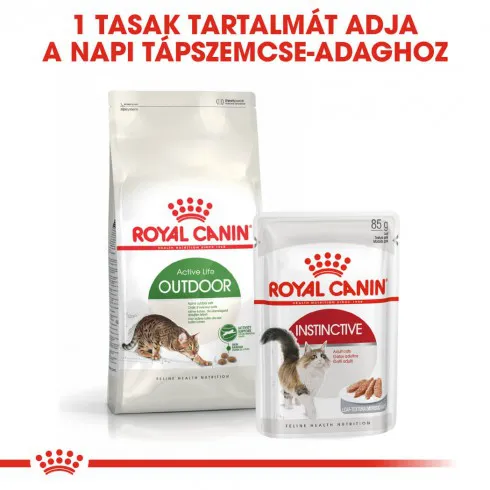 Royal Canin Outdoor 400g-szabadba gyakran kijáró, aktív felnőtt macska száraz táp