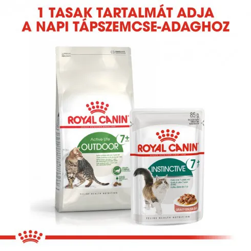 Royal Canin Outdoor 7+ 2kg-szabadba gyakran kijáró, aktív idősödő macska száraztáp