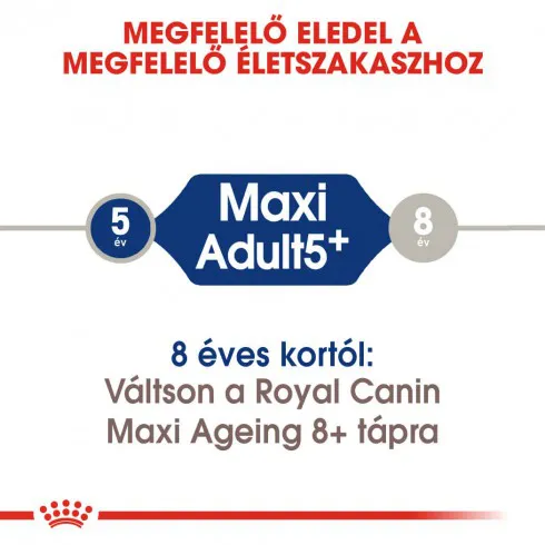 Royal Canin Maxi Adult 5+ 4kg-nagytestű idősödő kutya száraz táp