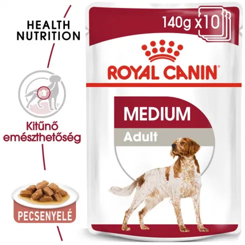 Royal Canin Medium Adult 140g-nedves táp közepes testű felnőtt kutya részére