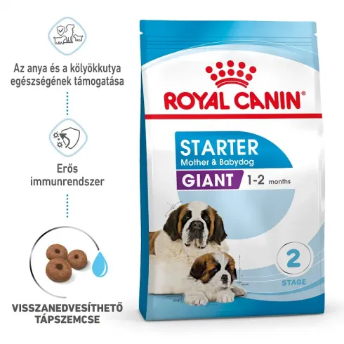 Royal Canin Giant Starter Mother & Babydog 15kg-óriás testű kölyök és vemhes kutya száraz táp