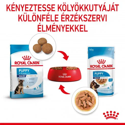 Royal Canin Maxi Puppy 140g-nedves táp nagytestű kölyök kutya részére