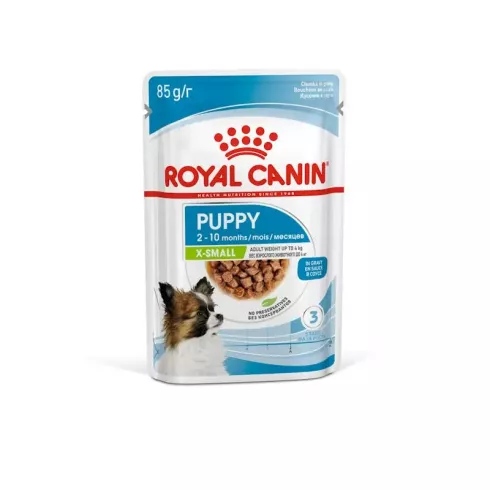 Royal Canin X-Small Puppy 85g-nedves táp mini testű kölyök kutya részére