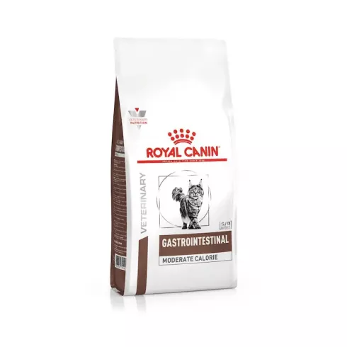 Royal Canin Veterinary Feline Gastrointestinal Moderate Calorie száraz macskaeledel 0,4kg