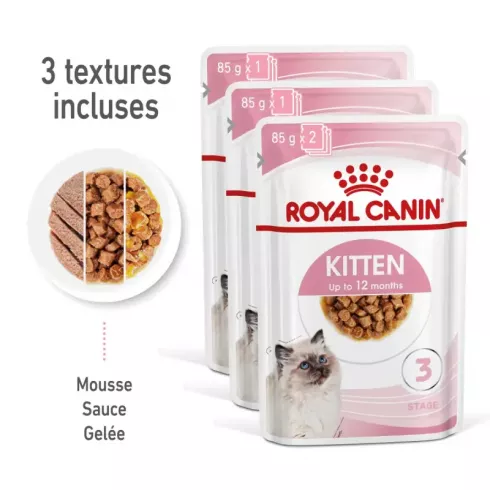 Royal Canin Kitten Multipack Mix 4*85g - kölyök macska nedves táp válogatás