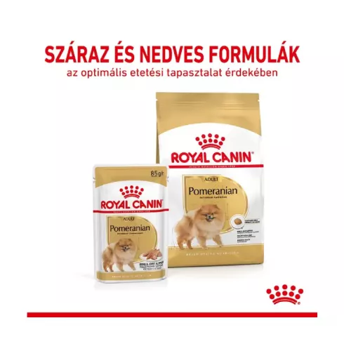 Royal Canin Pomeranian Adult 12x85g - Pomerániai törpespicc felnőtt kutya nedves táp