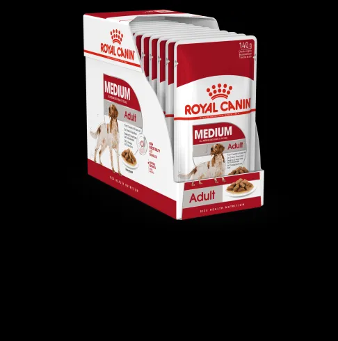 Royal Canin Medium Adult 10x140g-nedves táp közepes testű felnőtt kutya részére