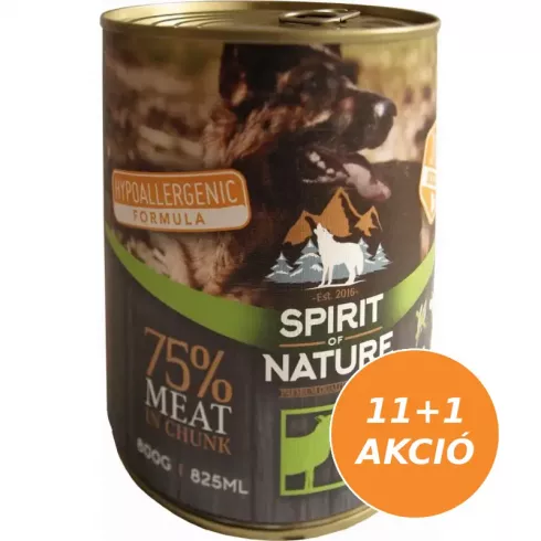 Spirit of Nature Dog konzerv Bárányhússal és nyúlhússal 12x800g