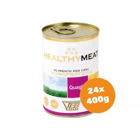 Healthy Meat fürj 95% monoproteines paté felnőtt kutyáknak 24x400g