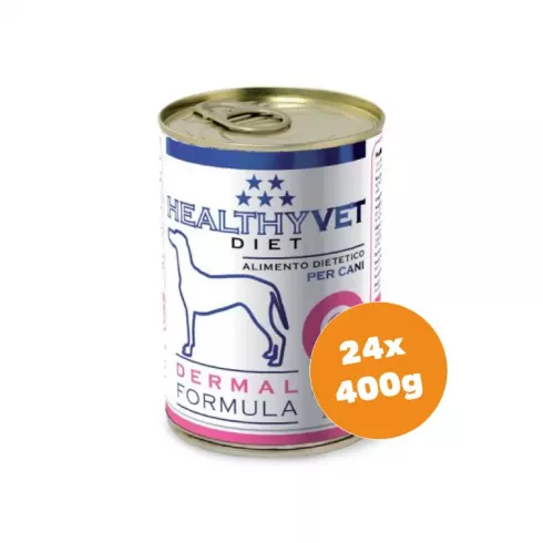 Healthy Vet Diet Dog Dermal - bőr támogatására felnőtt kutyáknak 24x400g