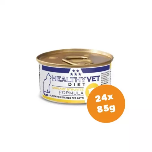 Healthy Vet Diet Cat Urinary Struvite - a struvit kövek ellen felnőtt macskáknak 24x85g