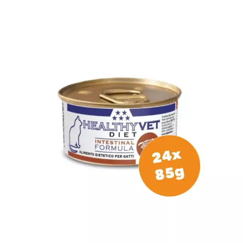 Healthy Vet Diet Cat Intestinal - bélrendszer támogatására felnőtt macskáknak 24x85g