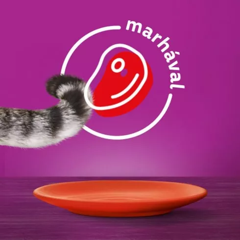 Whiskas alutasak mártásban marhával 85gr