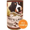 Pet s Land Dog Konzerv MarhamájBárányhús almával 6x1240g PL426996X