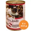 Pet s Land Cat Konzerv MarhamájBárányhús almával 6x415g PL427346X