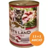 Pet s Land Cat Junior Konzerv MarhamájBárányhús almával 12x415g PL4273812X